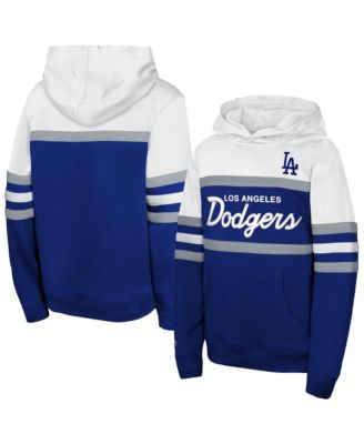 Big Boys and Girls  Royal Los Angeles Dodgers Head Coach Hoodie