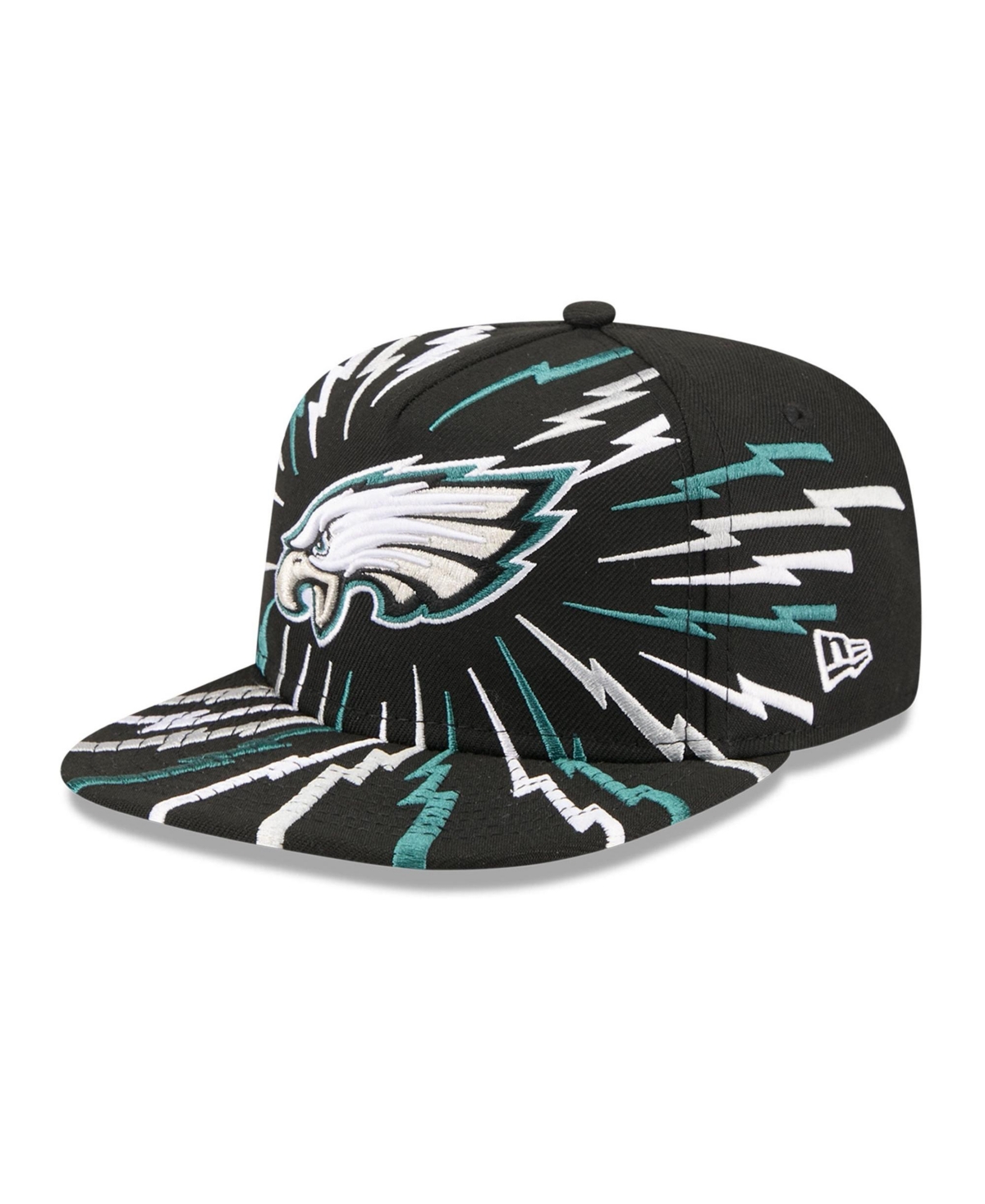 New Era Big Boys and Girls Philadelphia Eagles Bolt A-Frame Snapback Baseball Cap - Black