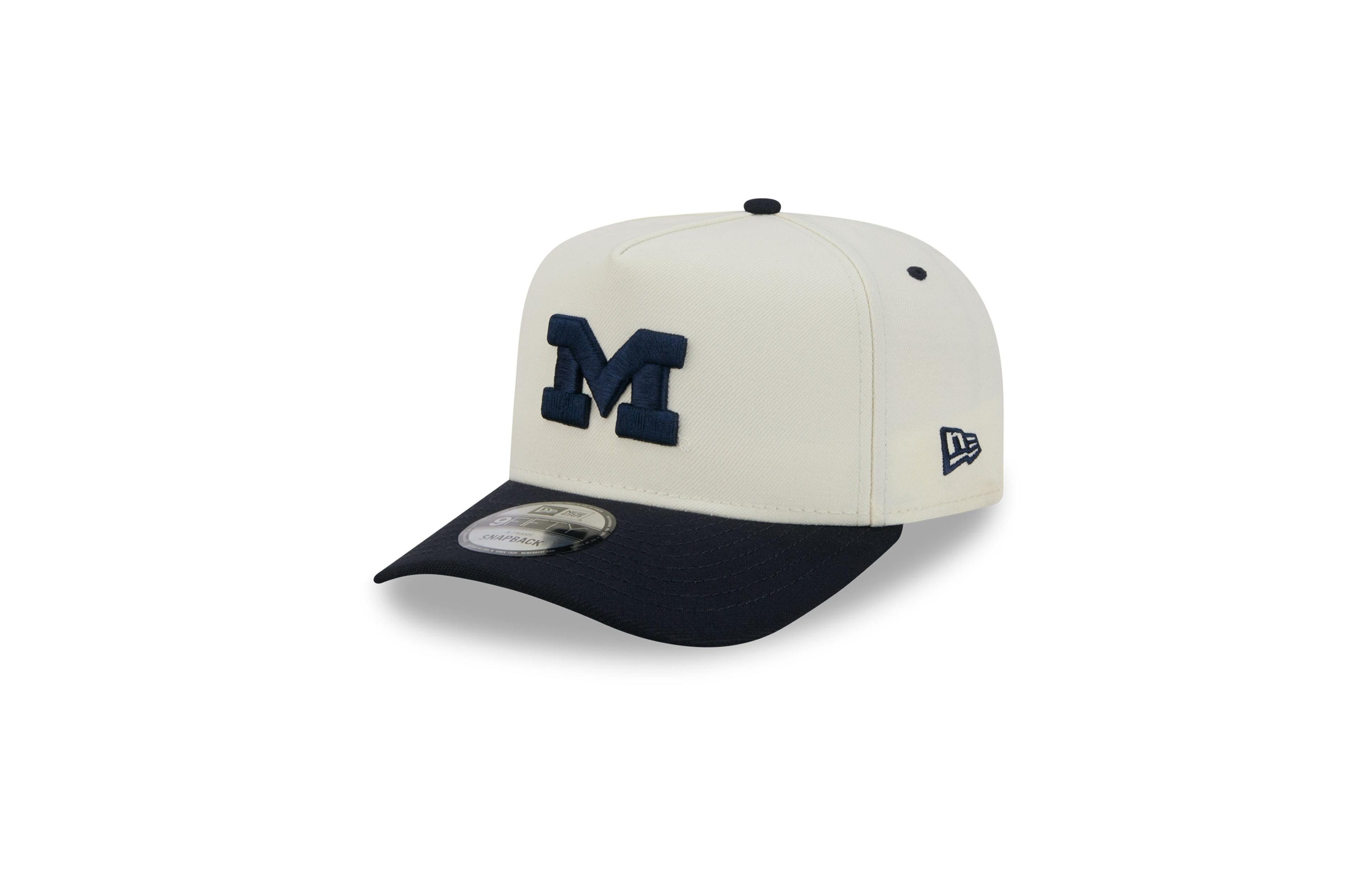 New Era Men's and Women's Michigan Wolverines 9FIFTY A-Frame Snapback Hat