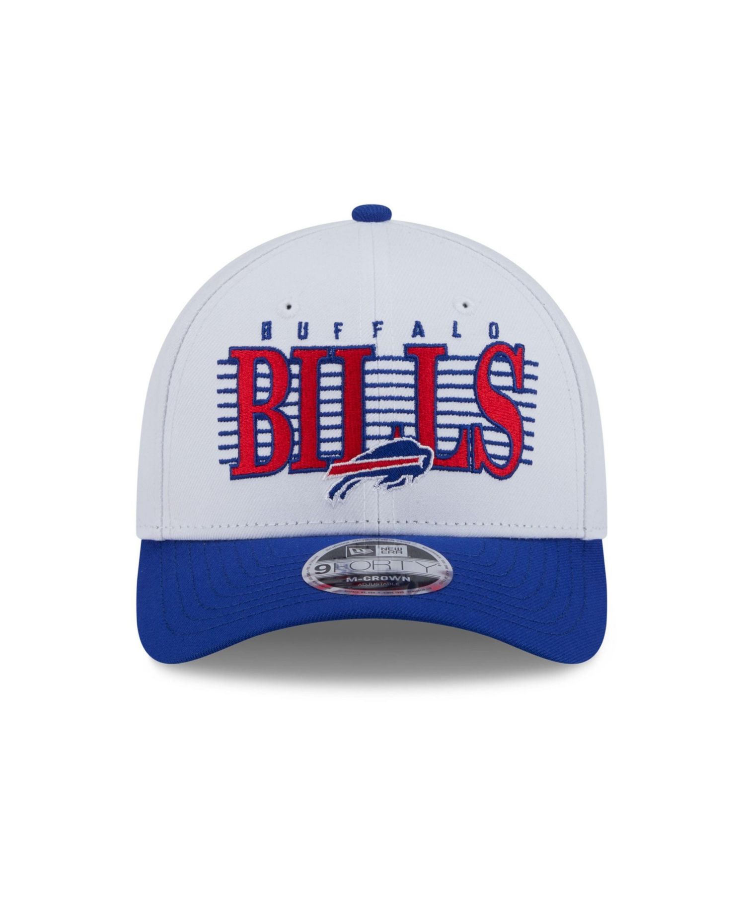 Men's White Buffalo Bills Loyal 9FORTY M-Crown Adjustable Hat