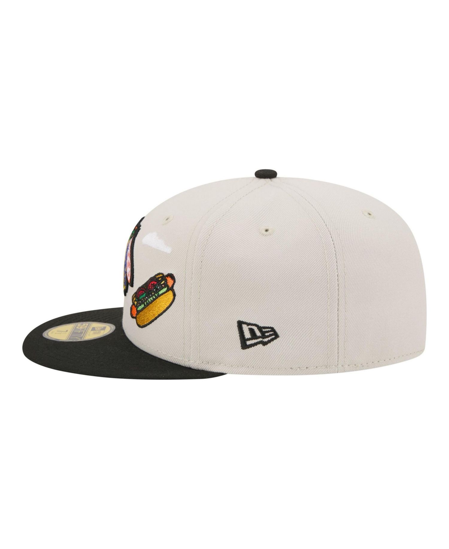 Men's Tan/Black Chicago Blackhawks Localized City Icon 59FIFTY Fitted Hat
