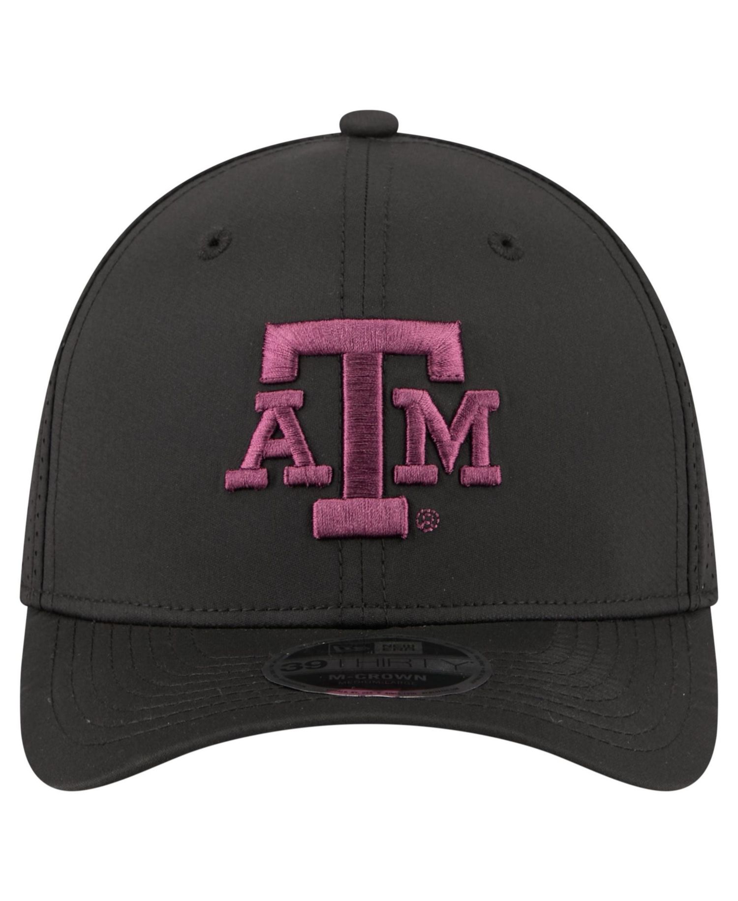 Men's Black Texas A&M Aggies 39THIRTY M-Crown Stretch Hat