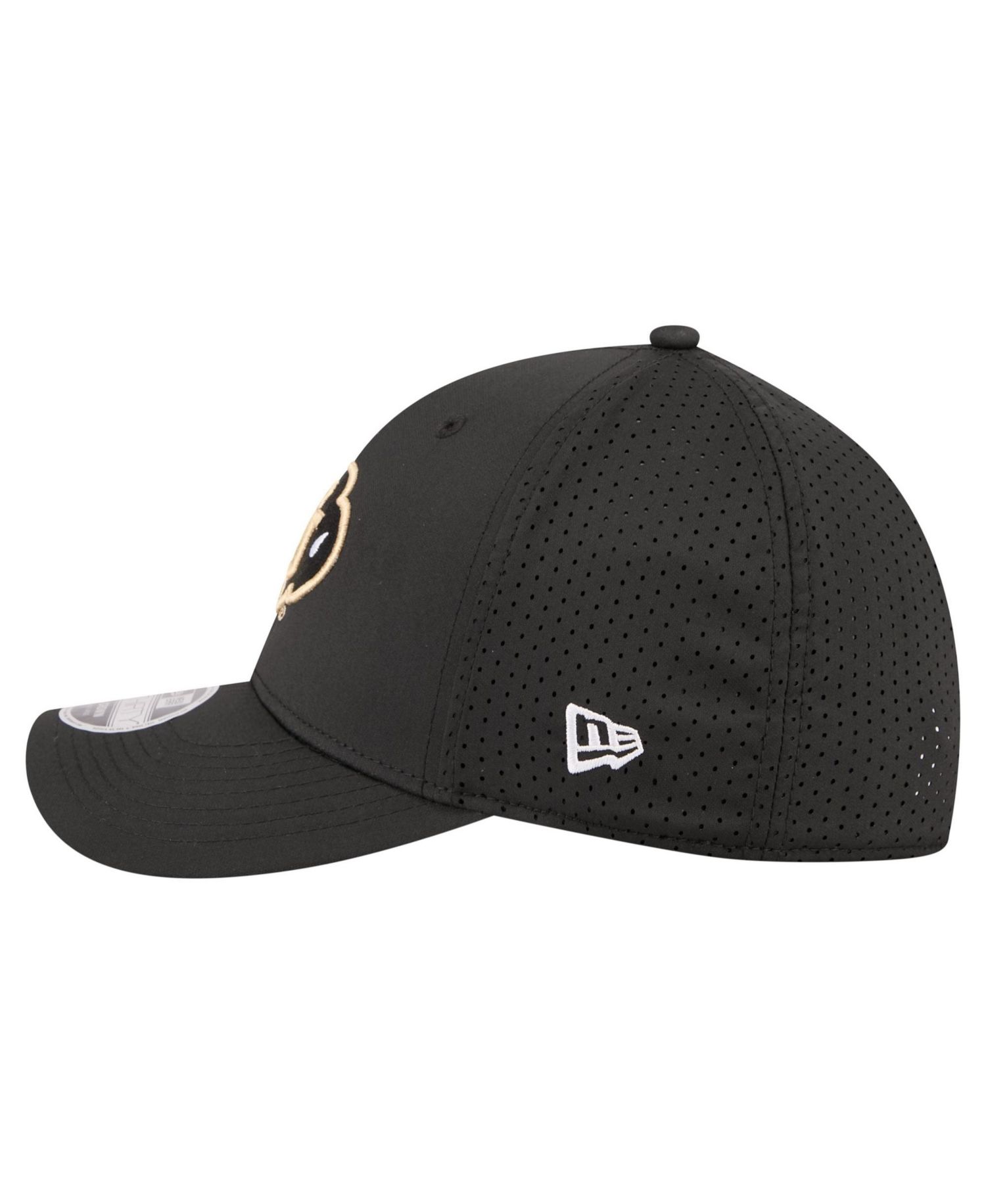 Men's Black Colorado Buffaloes 39THIRTY M-Crown Stretch Hat