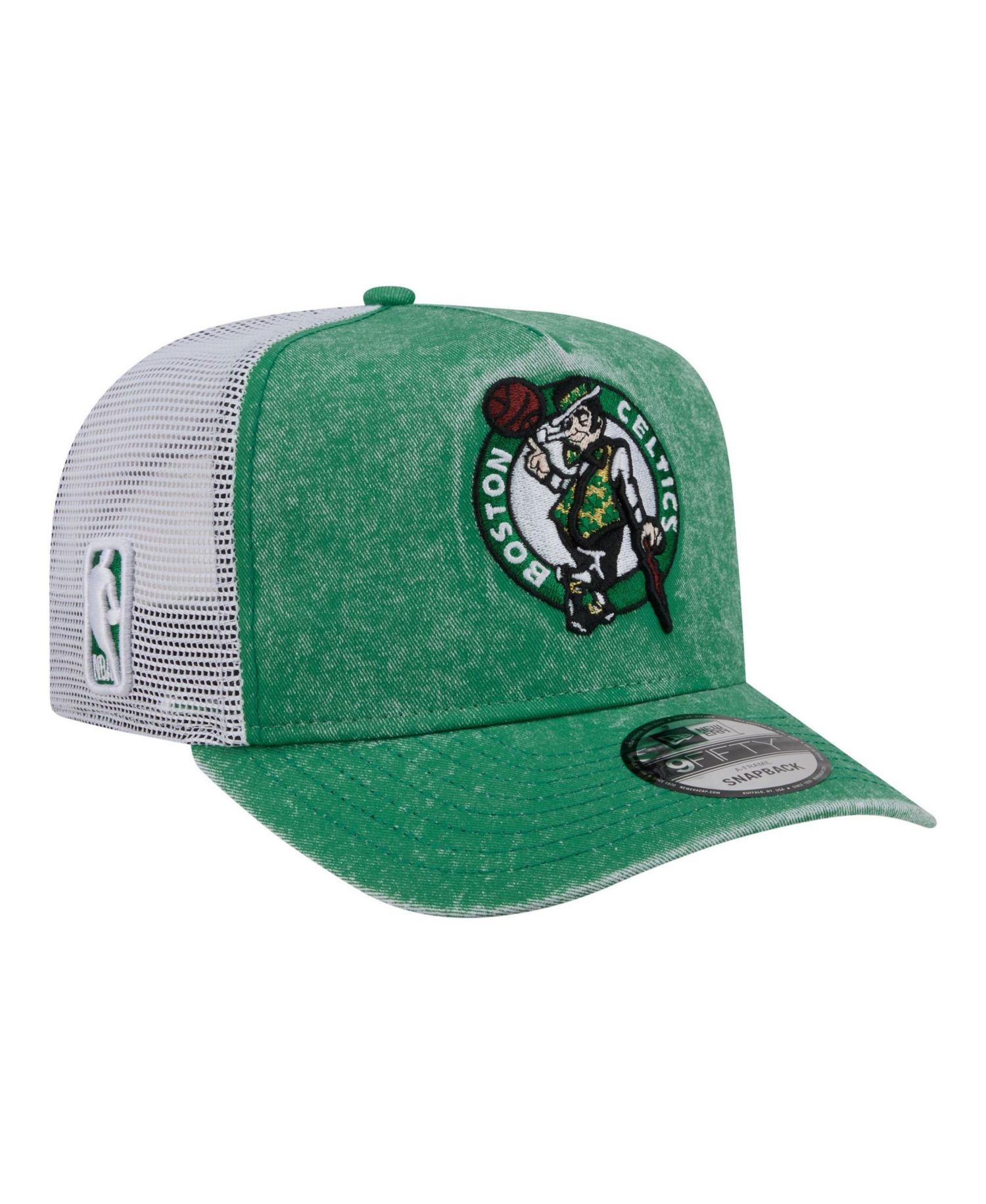 Men's Kelly Green/White Boston Celtics Washed Meshback 9FIFTY Adjustable Hat