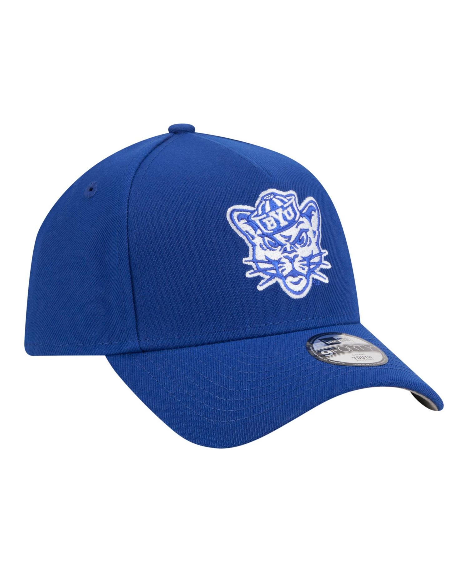 Big Boys and Girls Royal BYU Cougars 9FORTY A-Frame Adjustable Hat
