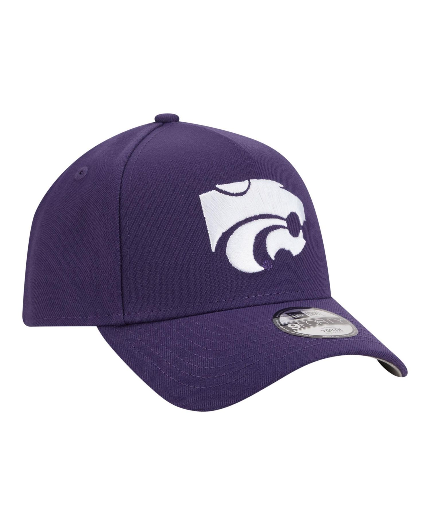 Big Boys and Girls Purple Kansas State Wildcats 9FORTY A-Frame Adjustable Hat