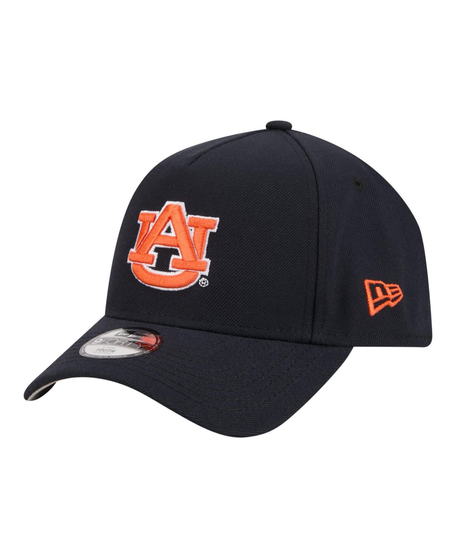Big Boys and Girls Navy Auburn Tigers 9FORTY A-Frame Adjustable Hat
