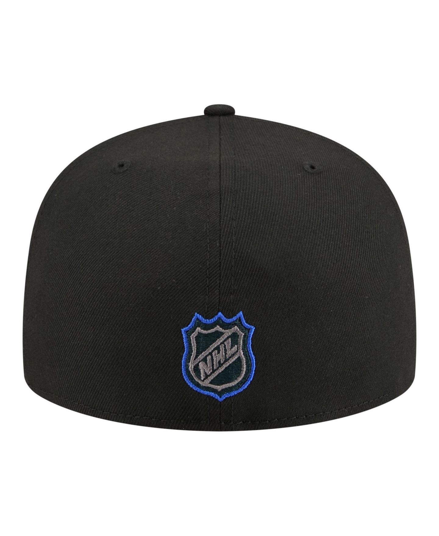 Мужская кепка New Era Black Edmonton Oilers Color Pop 59FIFTY Fitted Hat — фото 4