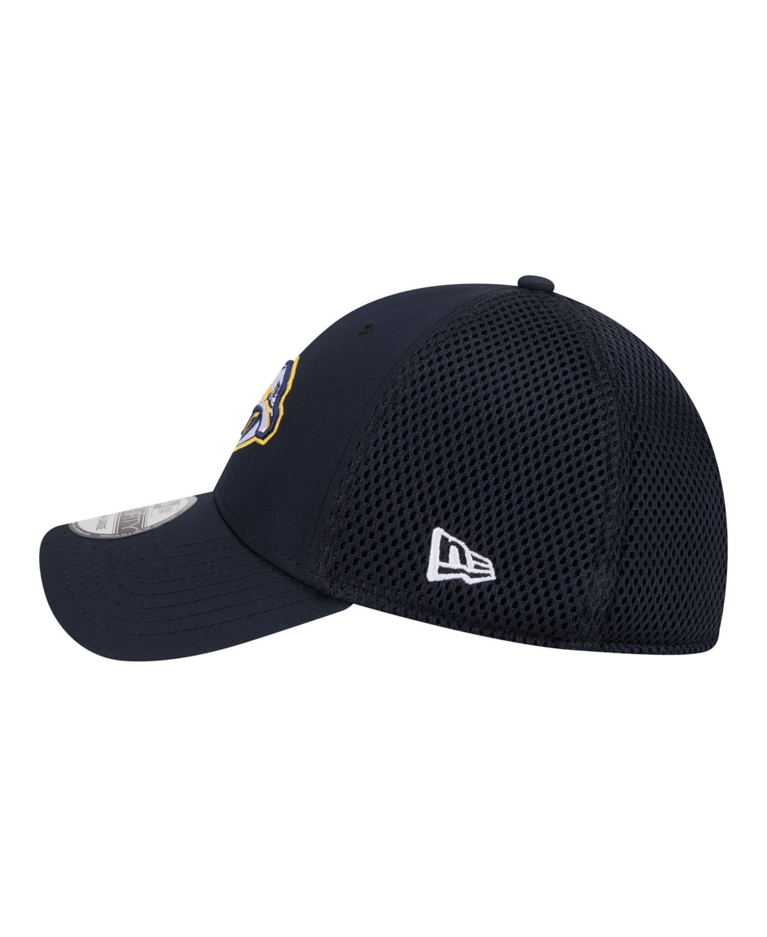 Men's Navy Nashville Predators Logo 39THIRTY Flex Hat