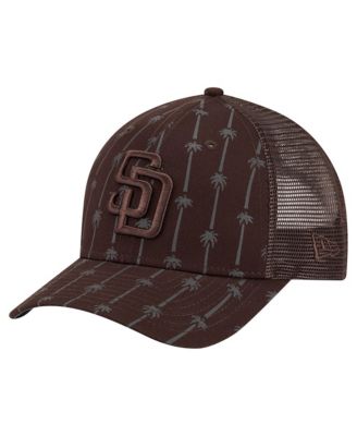 Men's Brown San Diego Padres Tonal Icon 9FORTY M-Crown Adjustable Trucker Hat