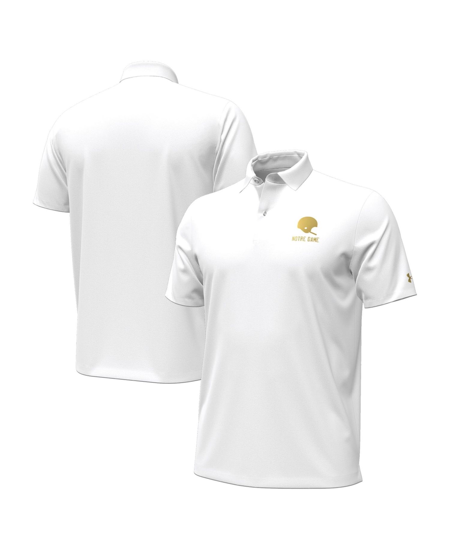 Men's White Notre Dame Fighting Irish 2026 Shamrock Series Performance Playoff Polo