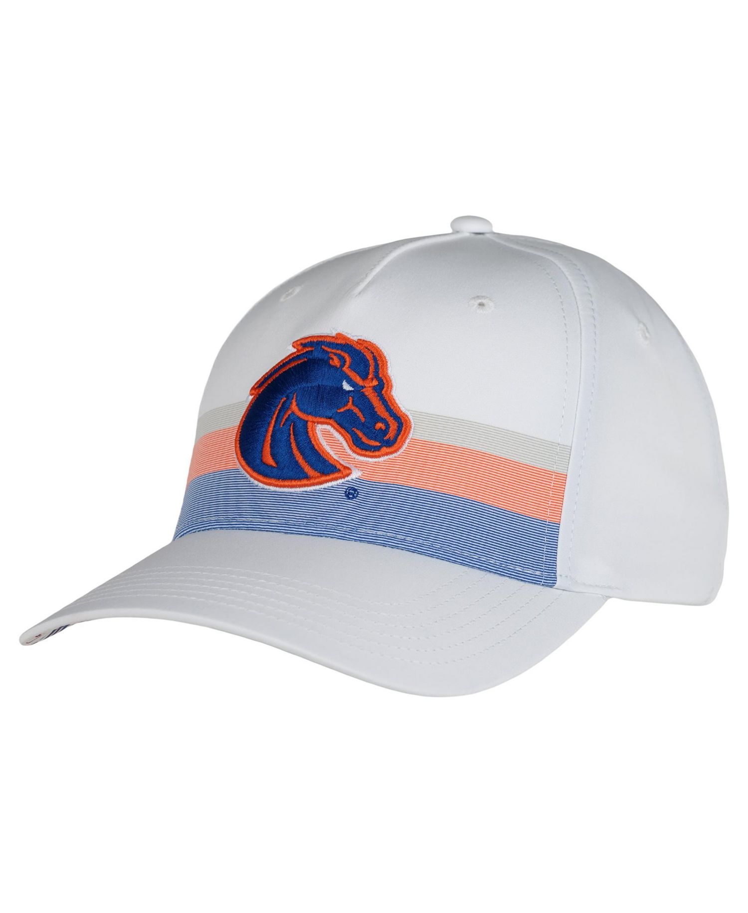 Men's and Women's White Boise State Broncos The Sideline Adjustable Hat