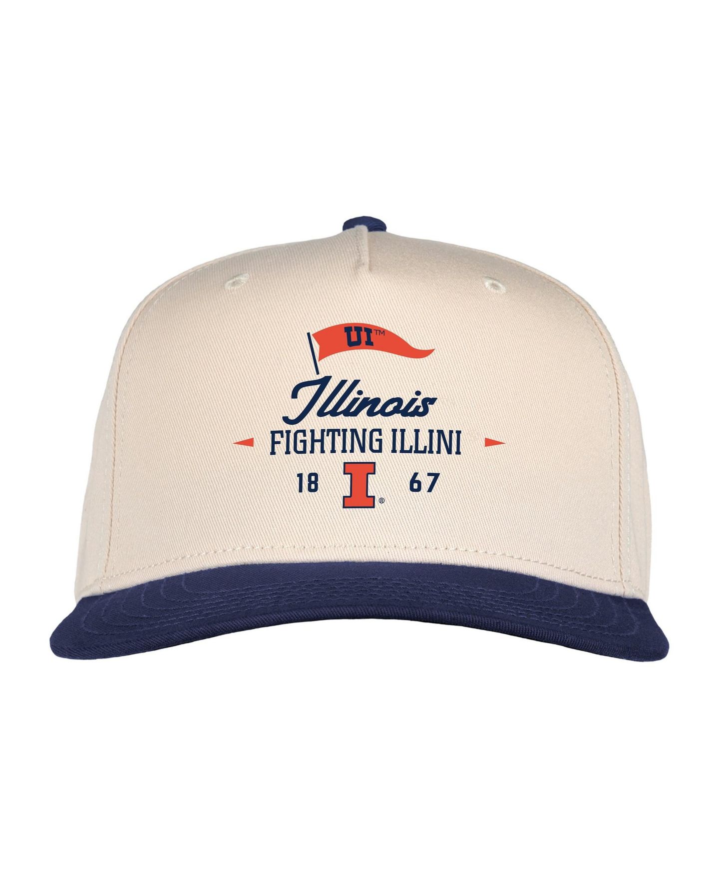 Кепка Ahead Cream Illinois Fighting Illini The 1995 Adjustable Hat — фото 2
