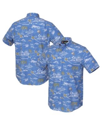 Men's  Royal Los Angeles Chargers Kekai Performance Button-Down Top