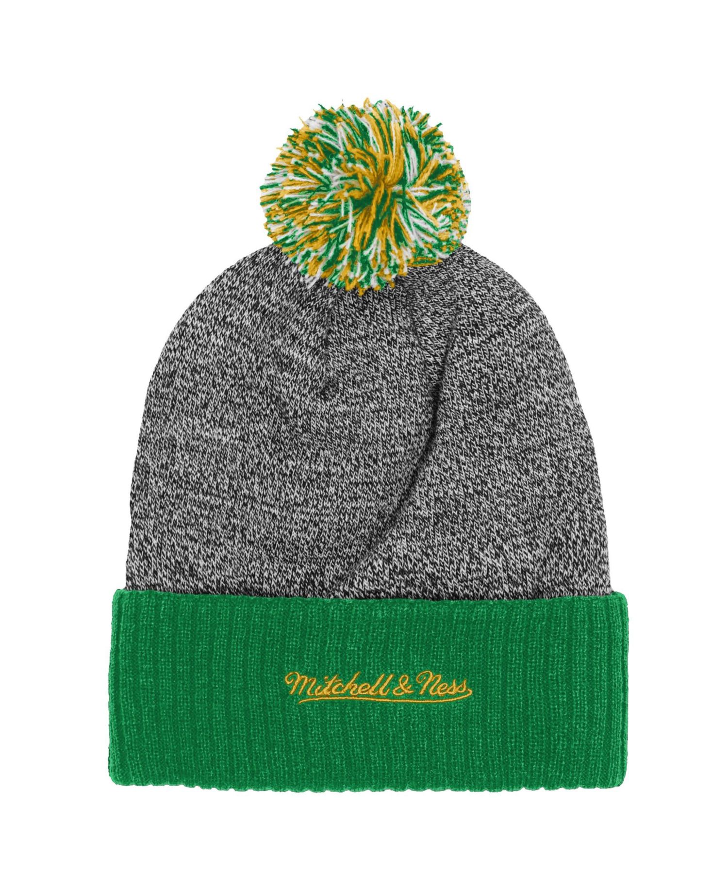 Big Boys and Girls Green Oregon Ducks Mascot Cuffed Knit Hat with Pom