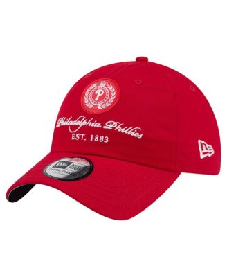 Women's Red Philadelphia Phillies Script Patch Casual Classic Adjustable Hat