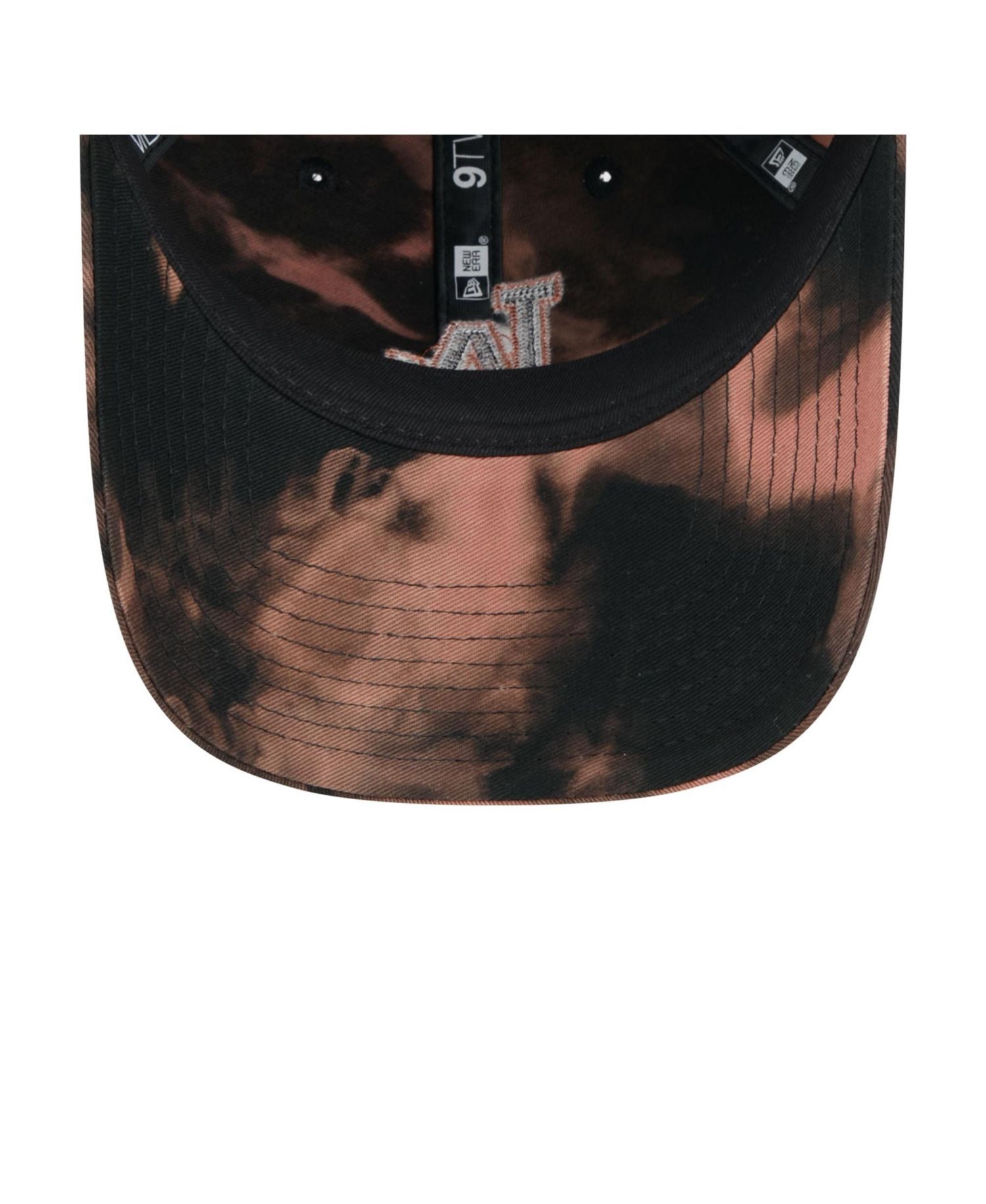 Men's Black Los Angeles Dodgers Bleach Wash 9TWENTY Adjustable Hat