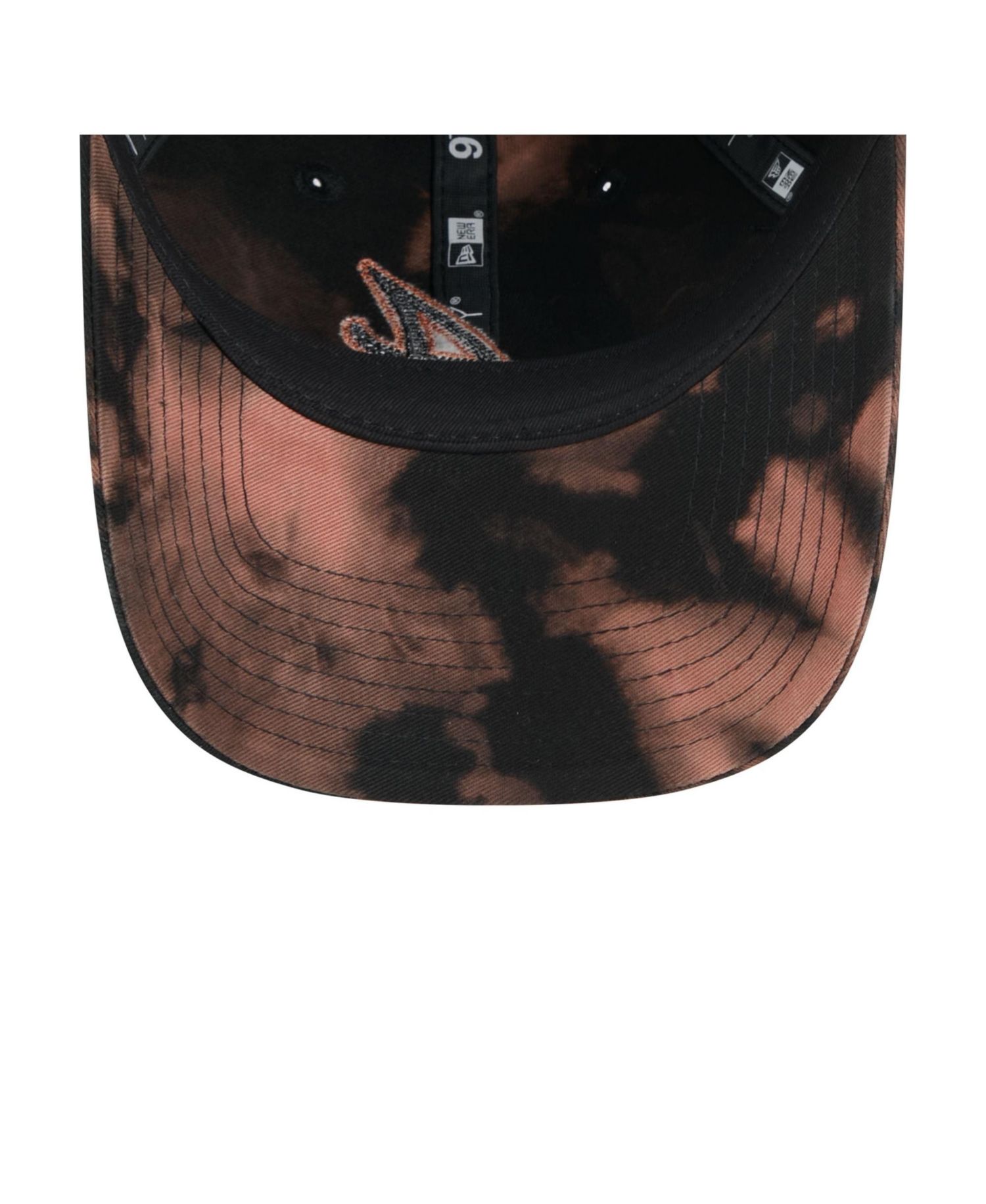 Men's Black Atlanta Braves Bleach Wash 9TWENTY Adjustable Hat