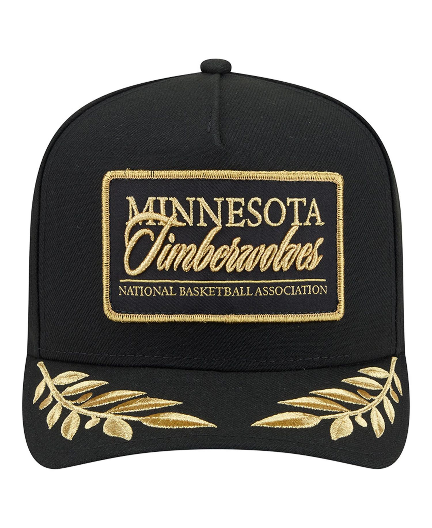 Men's Black Minnesota Timberwolves Golden 9FIFTY Snapback Hat