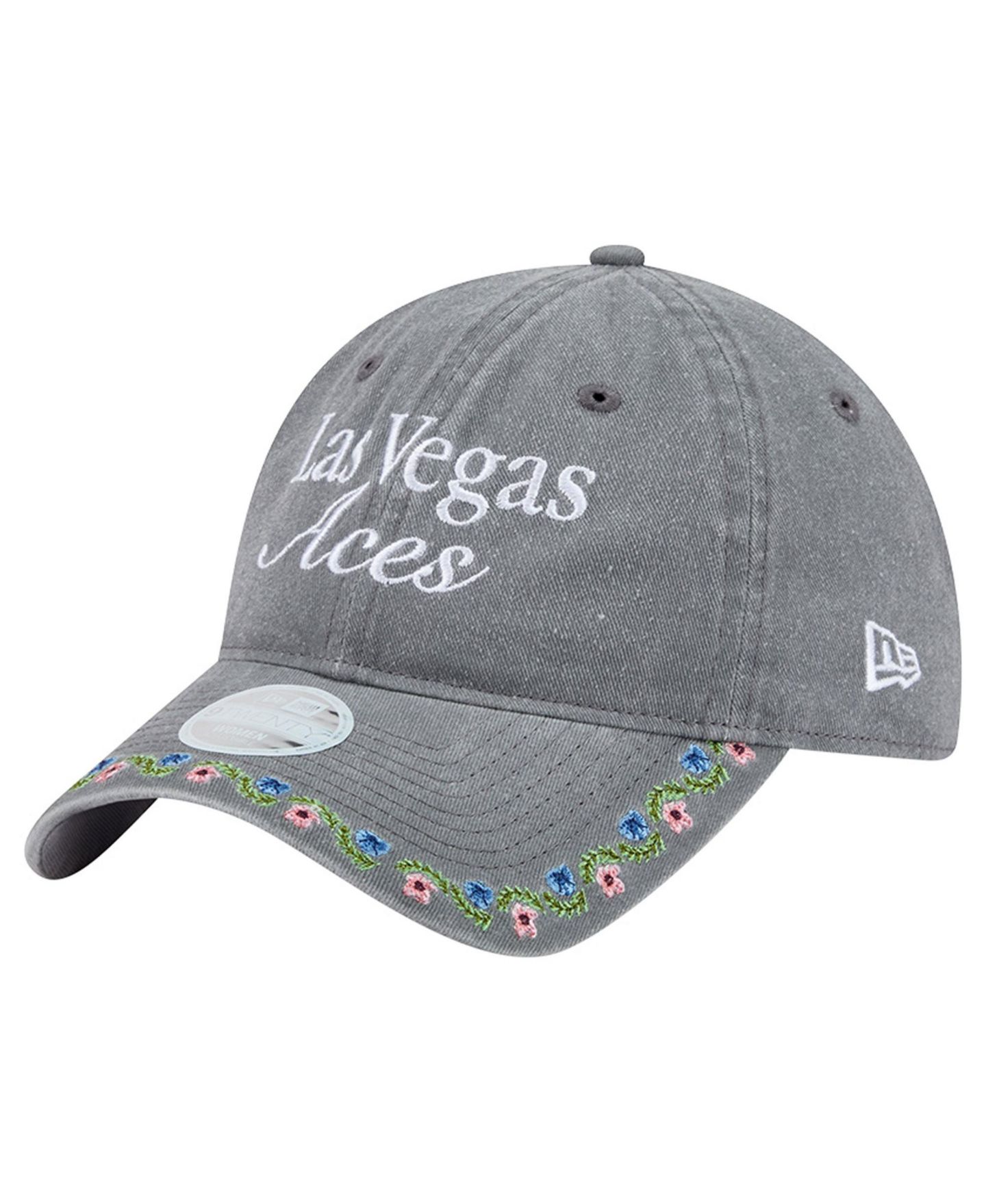 Женская кепка New Era Gray Las Vegas Aces Floral Casual Classic Adjustable Hat — фото 3