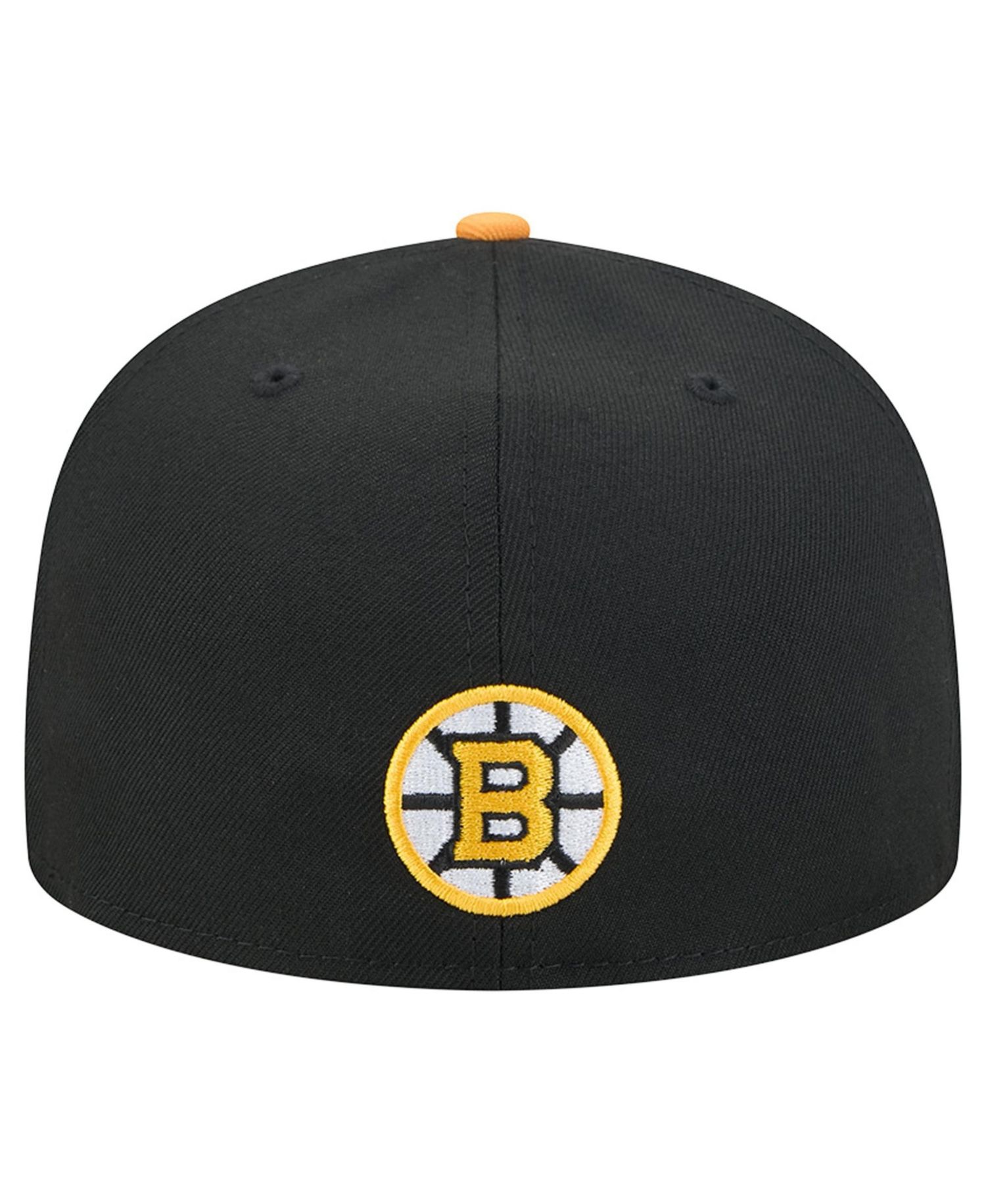 Men's Black/Gold Boston Bruins City Icon Stitched Overlay 59FIFTY Fitted Hat