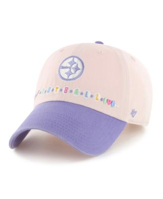 Toddler '47  Light Pink/Light Purple Pittsburgh Steelers Friendship Clean Up Adjustable Hat