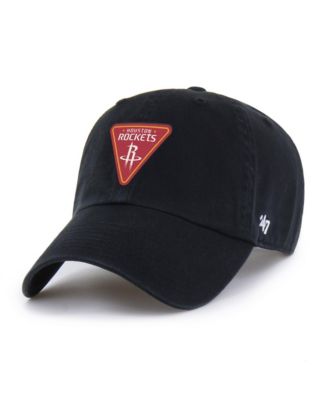Men's '47 Black Houston Rockets Alternate Clean Up Adjustable Hat