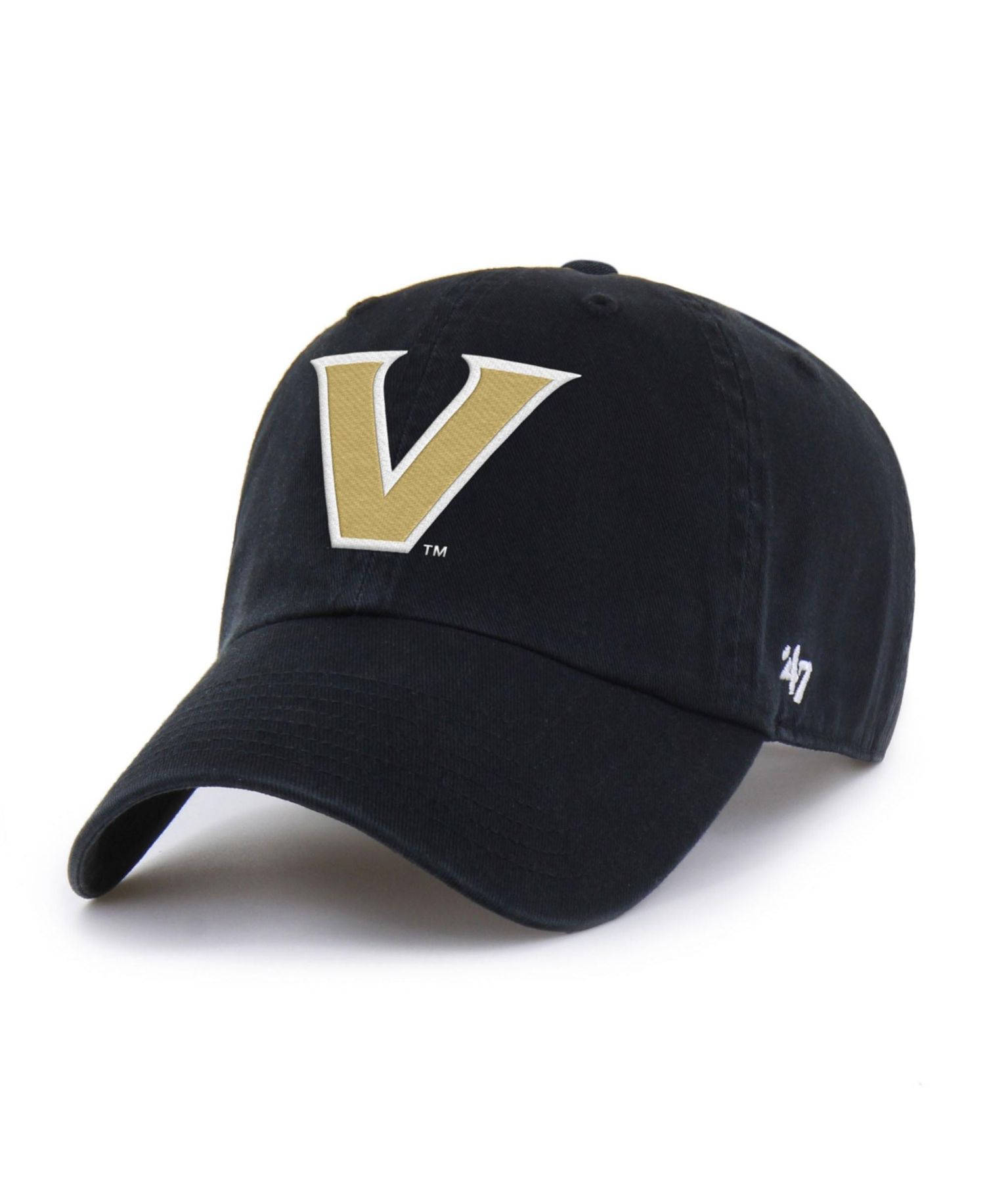 Men's '47 Black Vanderbilt Commodores Americana Heritage Clean Up Adjustable Hat