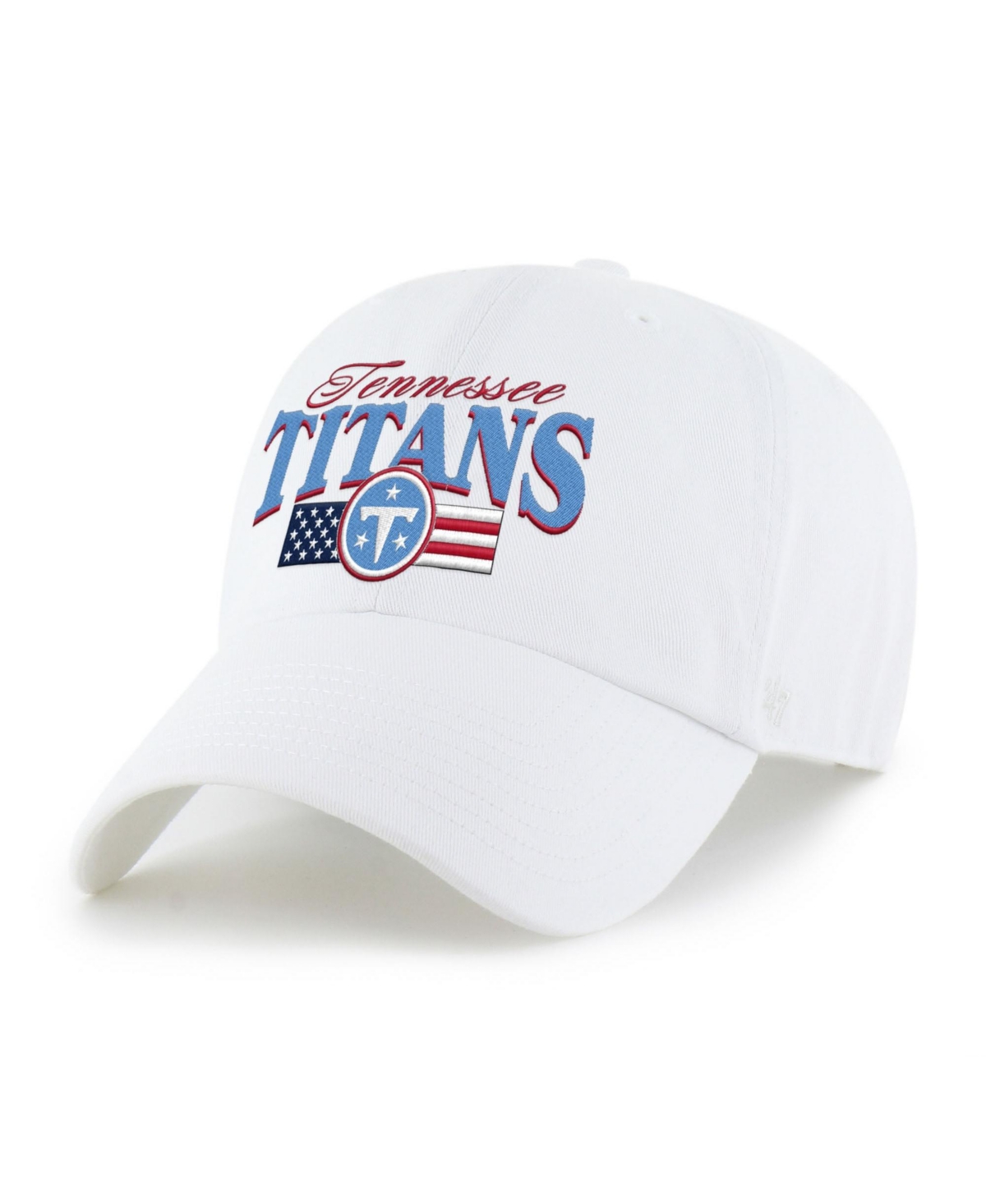 '47 Brand Tennessee Titans American Flag Adjustable Clean Up Baseball Cap