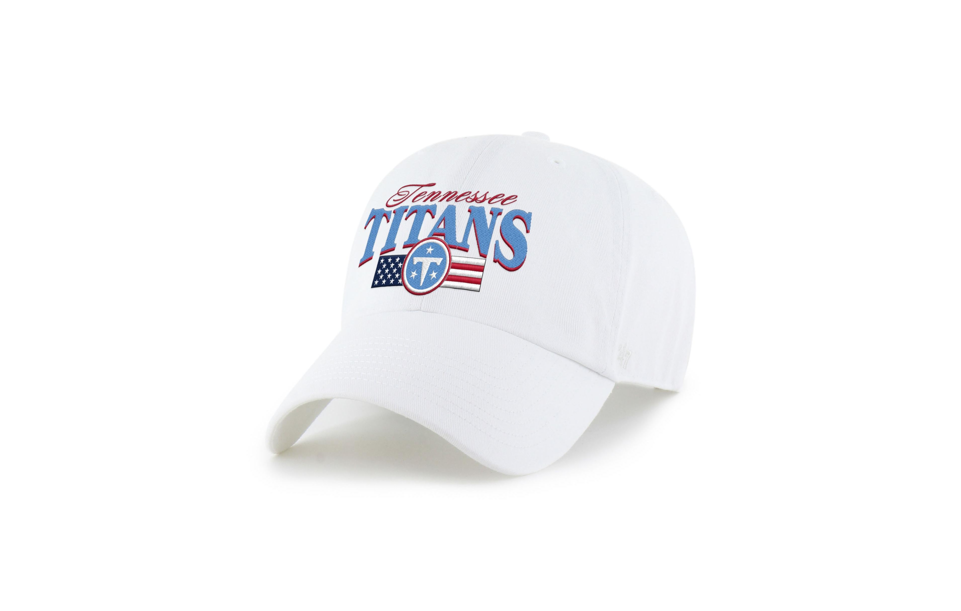'47 Brand Tennessee Titans American Flag Adjustable Clean Up Baseball Cap