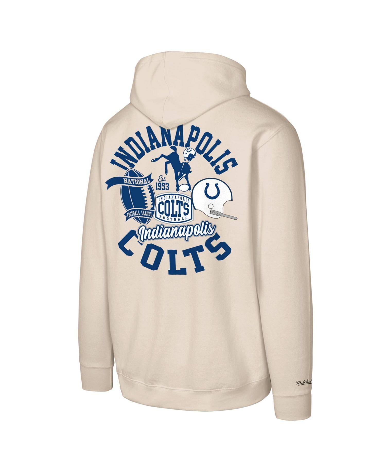 Big Boys and Girls Natural Indianapolis Colts Sport Magnet Hoodie