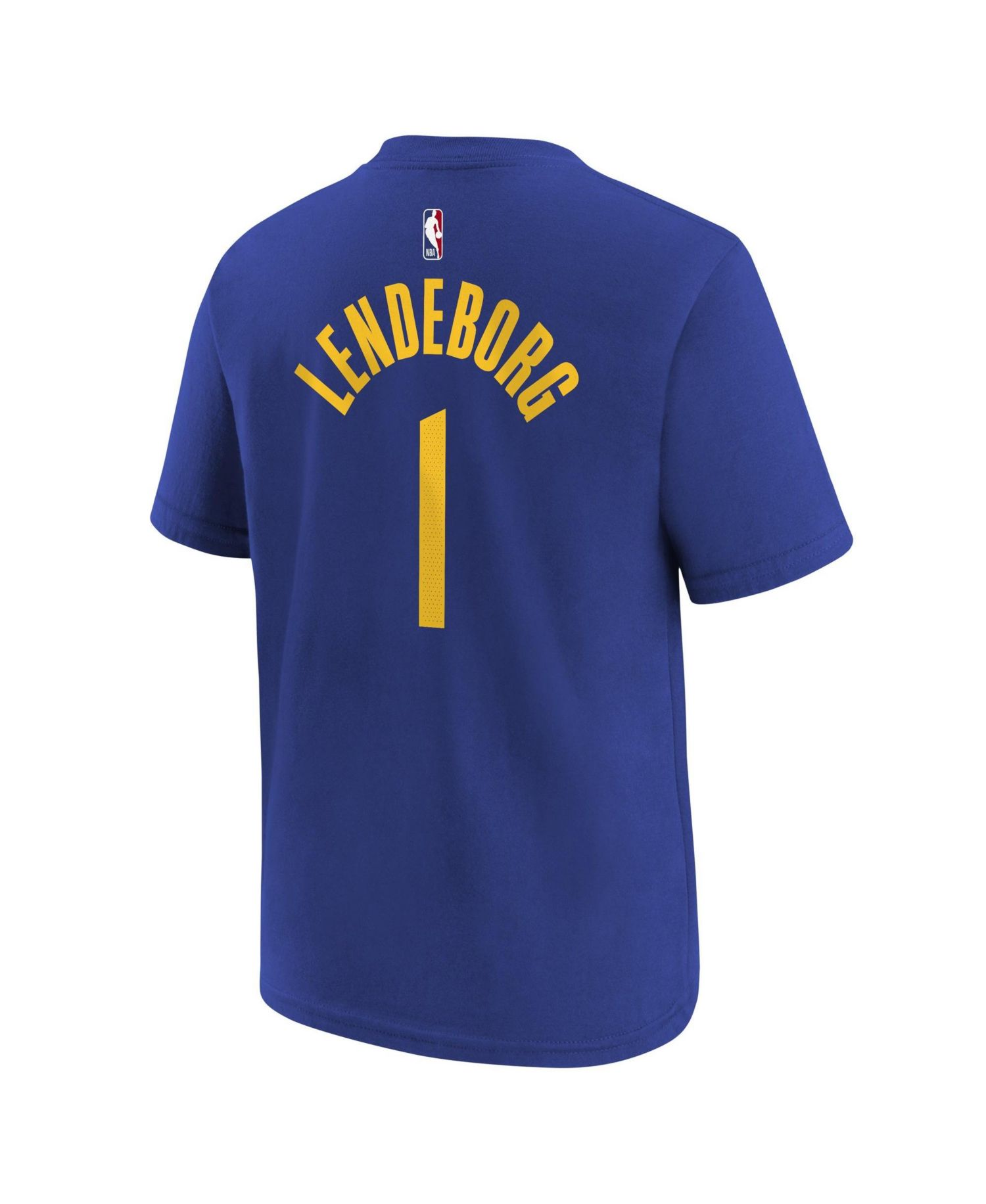Big Boys and Girls Yaxel Lendeborg Royal Golden State Warriors Icon Name & Number T-Shirt