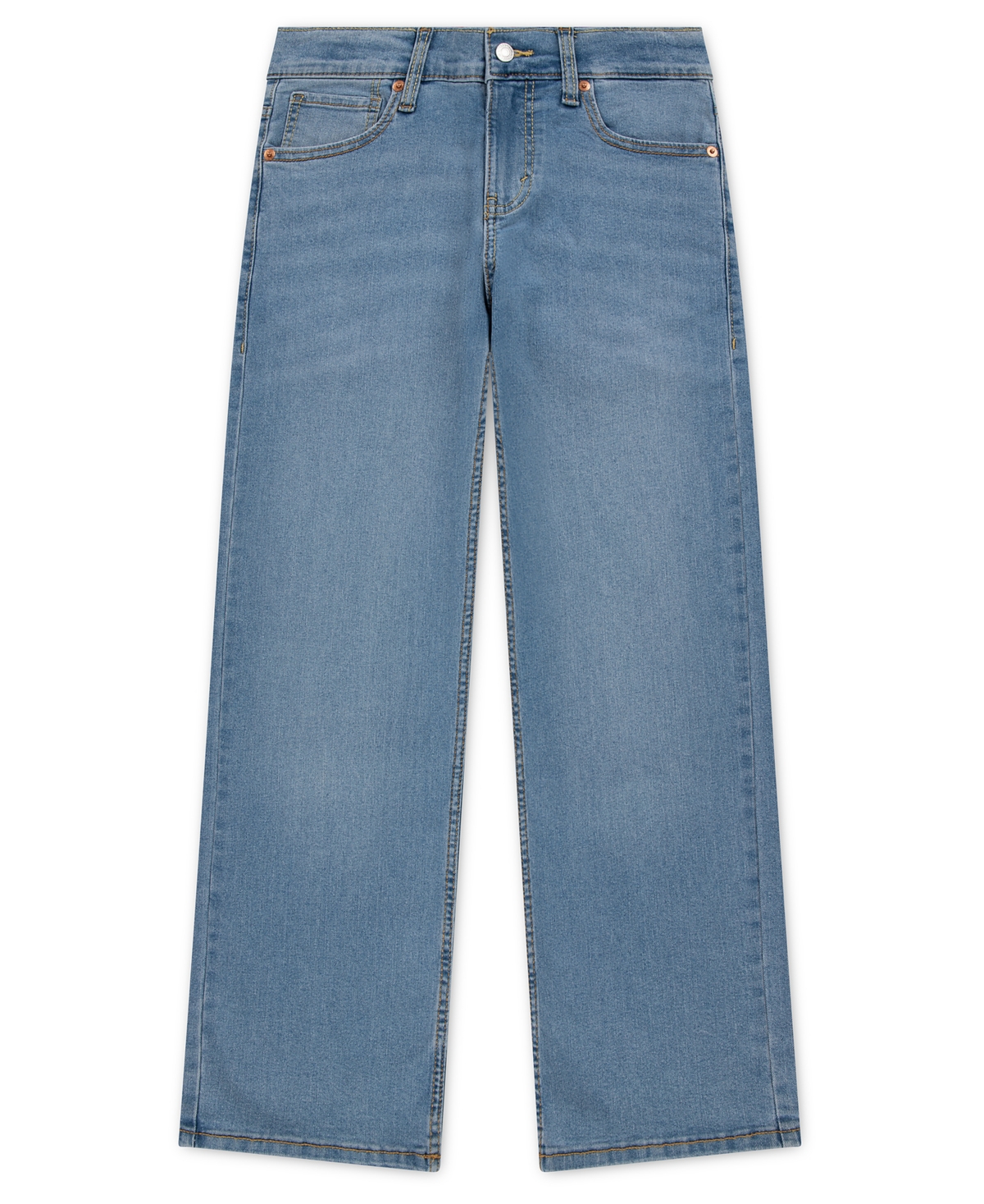 Levi's Boys' 8-20 578 Baggy Stretch-Denim Jeans - Basil Sky Without Destruction
