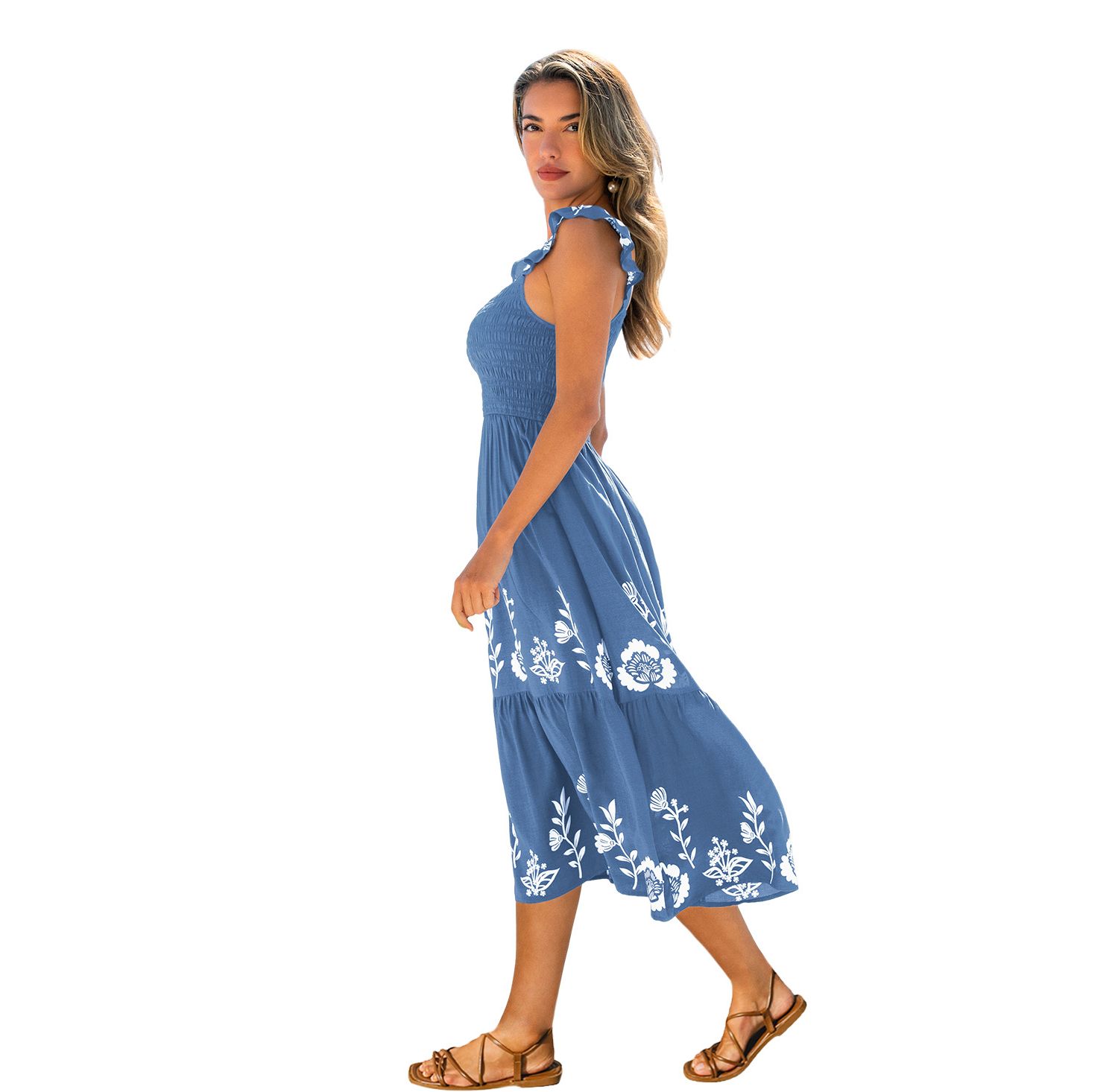 Women's Peak Season Floral Maxi Beach Dress