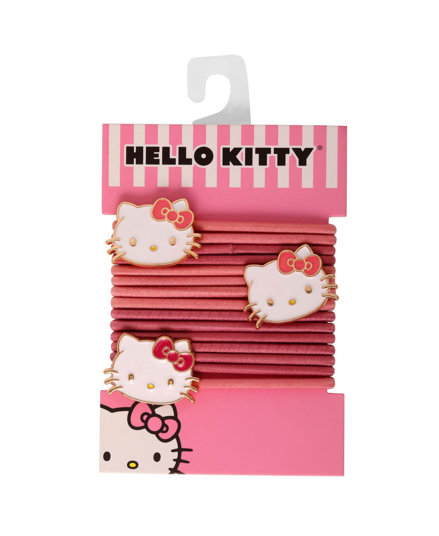 Аксессуары для волос Hello Kitty Metal Pendant Hair Ties, 15-Piece Set для девочек, цвет: Розовый — фото 7