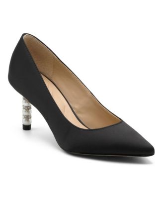 Women's Sienna Pointed-Toe Decorated-Heel Pump