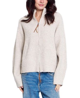 Women's Vesper Oversized Ribbed Knit Full-Zip Sweater