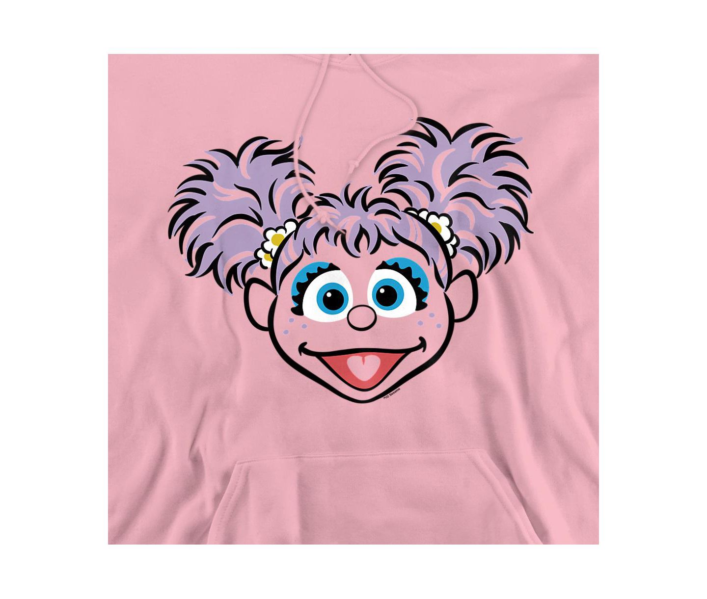 Мужское худи Sesame Street Abby Cadabby Full Face Graphic Classic-Fit Pull-Over, цвет: Розовый — фото 2