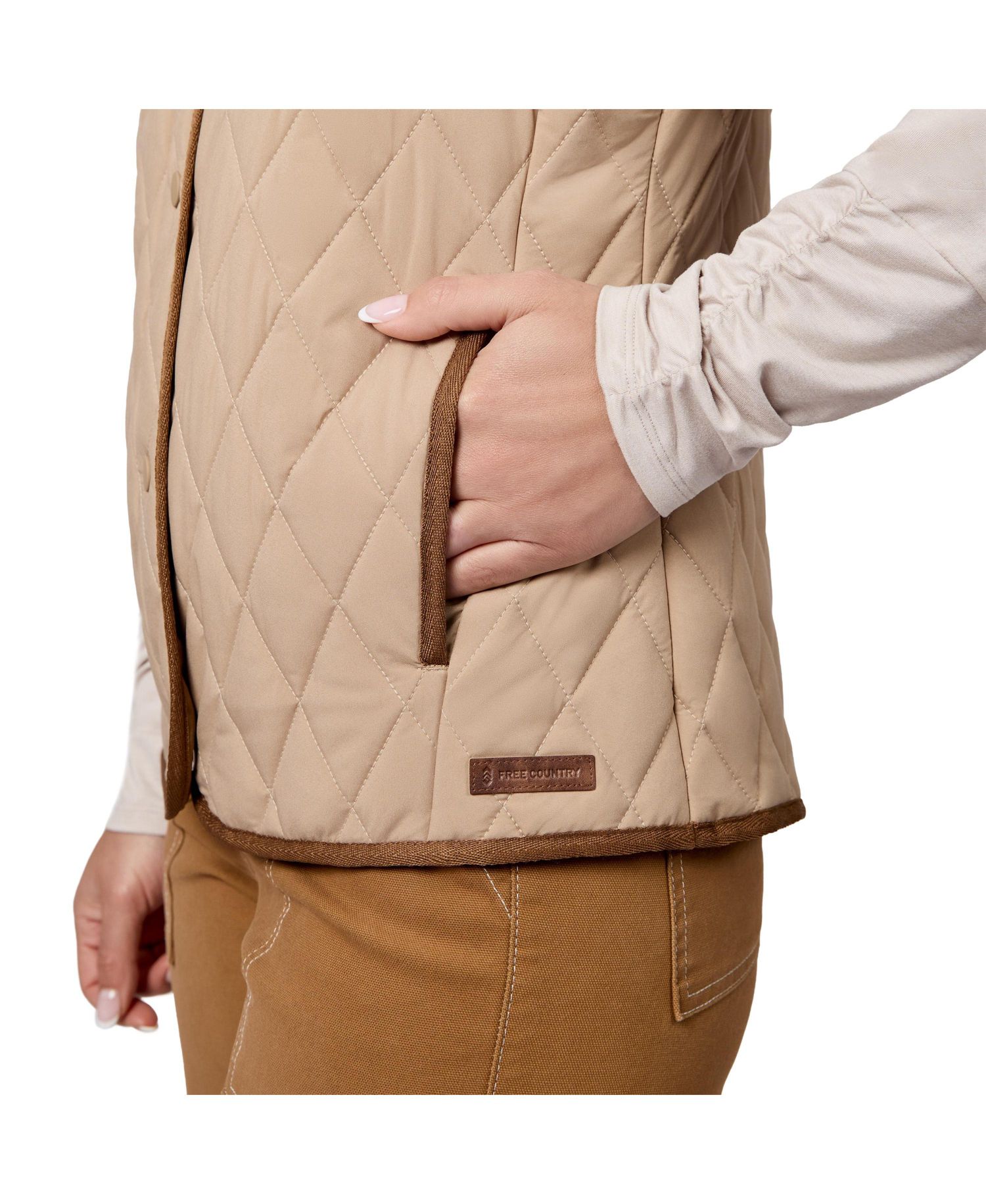 Women's Cirrus Diamond Quilted Button Down Vest