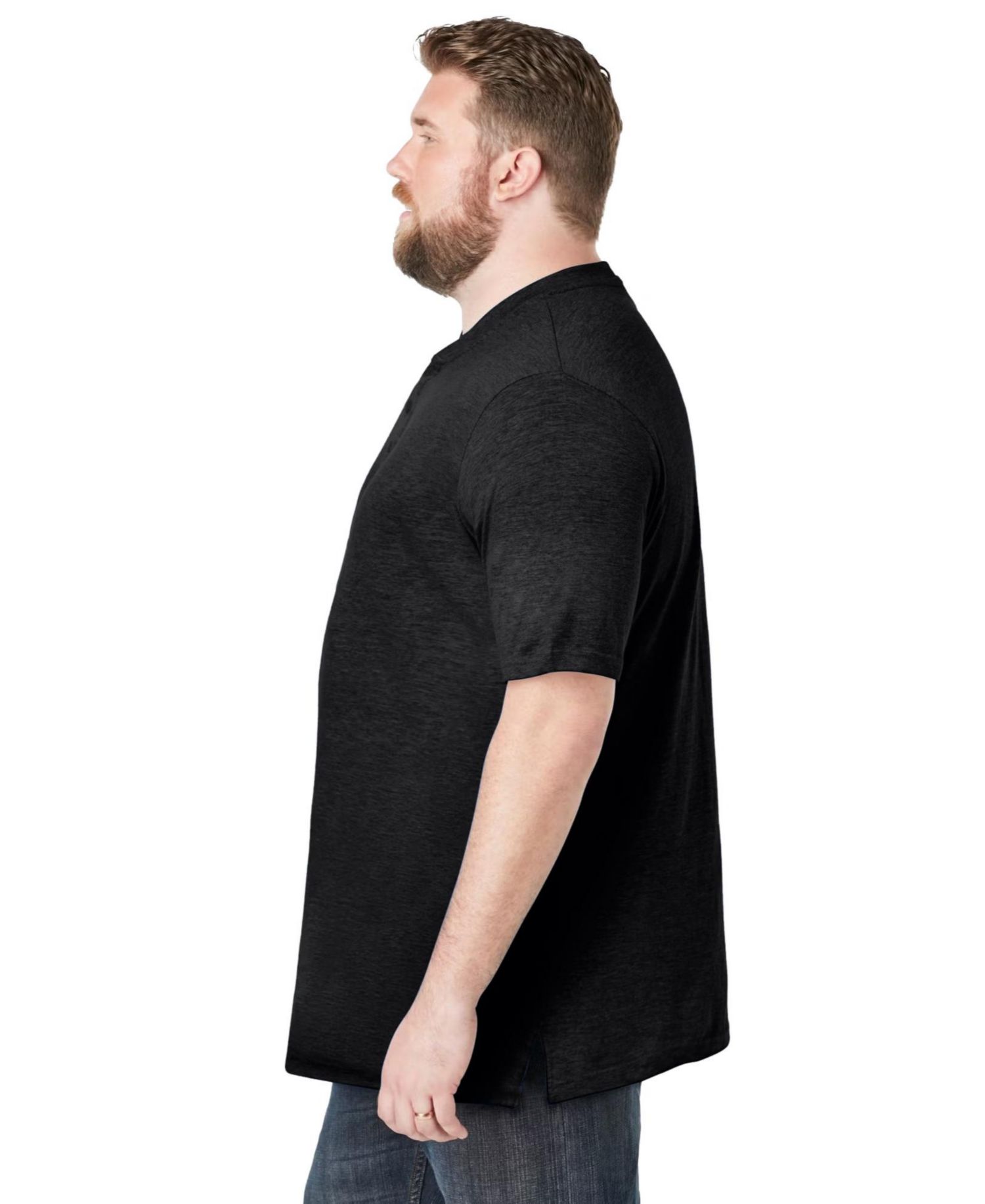 Men's Shrink-Less Lightweight Henley T-Shirt