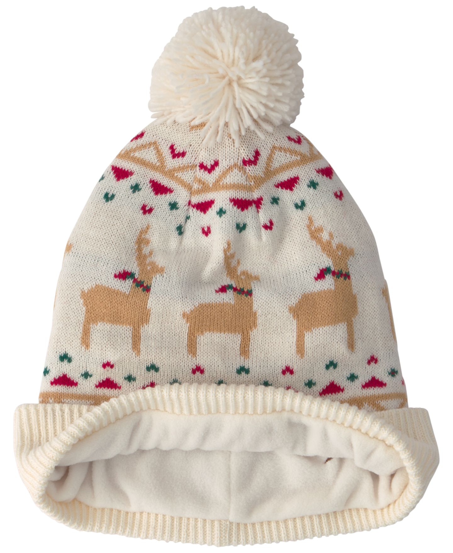 Carter's Toddler Boys' and Girls' 2T-4T Fair Isle Pom-Pom Beanie & Mittens, 2-Piece Set, цвет: Кремовый — фото 3