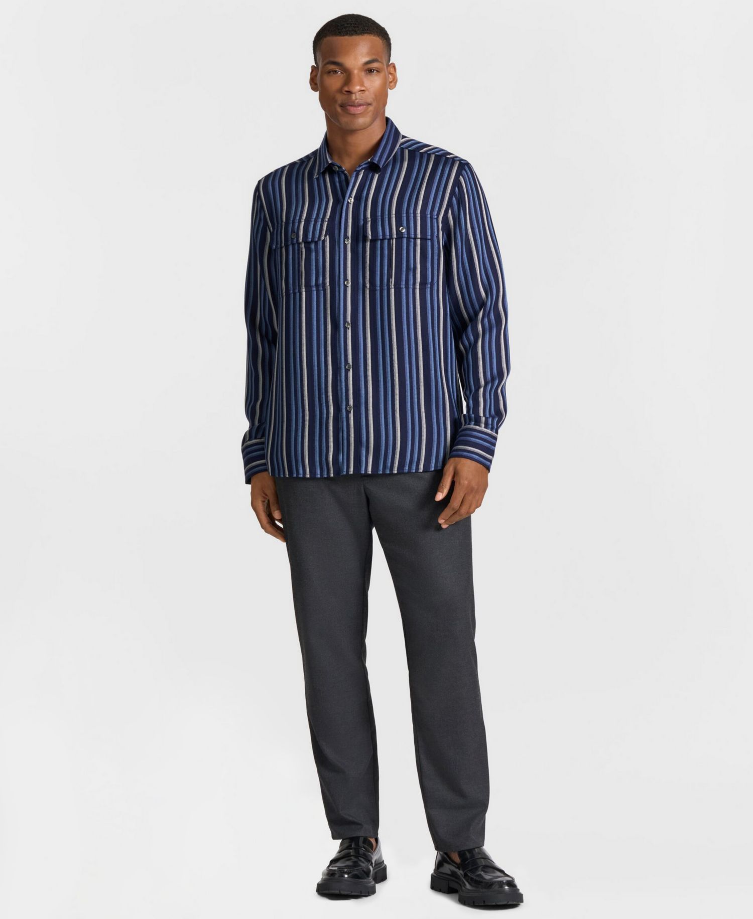 Men's Russell Herri Stripe Classic-Fit Shirt