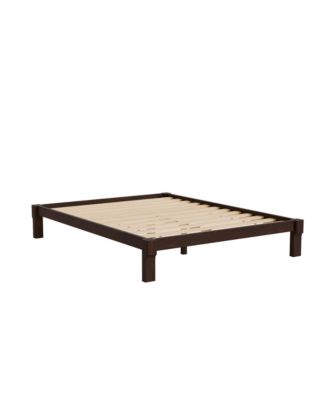 Flexipot Kana Japanese Joinery Solid Wood Platform Bed Frame with Slat Support