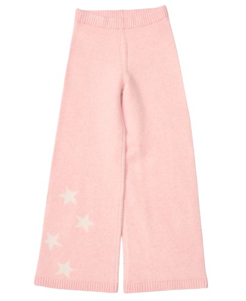Брюки CeCe Star-Print Wide-Leg для девочек, цвет: Светлый розовый