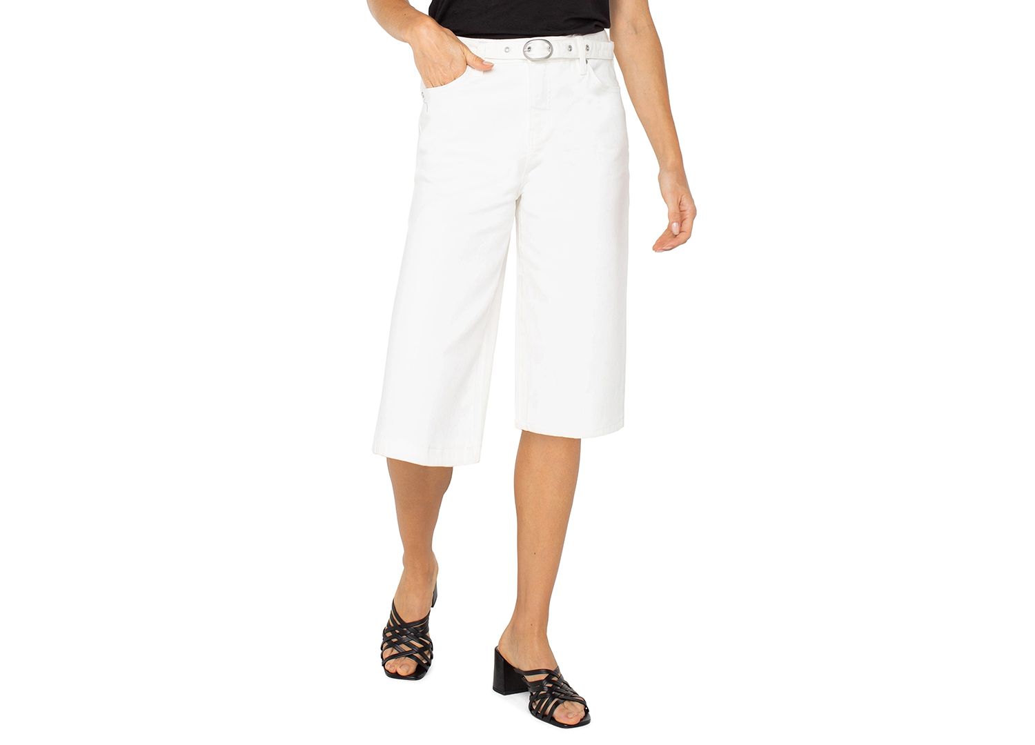 Women's Yacht High-Waisted Wide-Leg Cropped Jeans