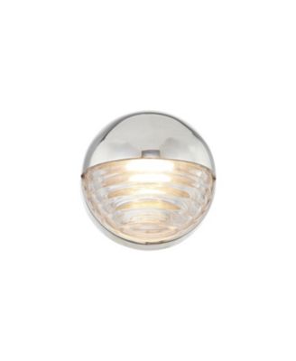 Palais 6-in Polished Glass Damp-Rated Dimmable LED Wall/Vanity Light