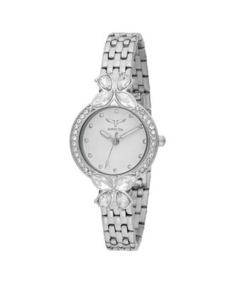 Women's Quartz Wildflower Water-Resistant Stainless Steel Watch, 30mm