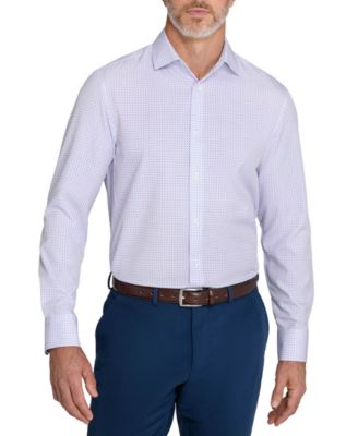 Men's Slim-Fit Spread-Collar Dress Shirt