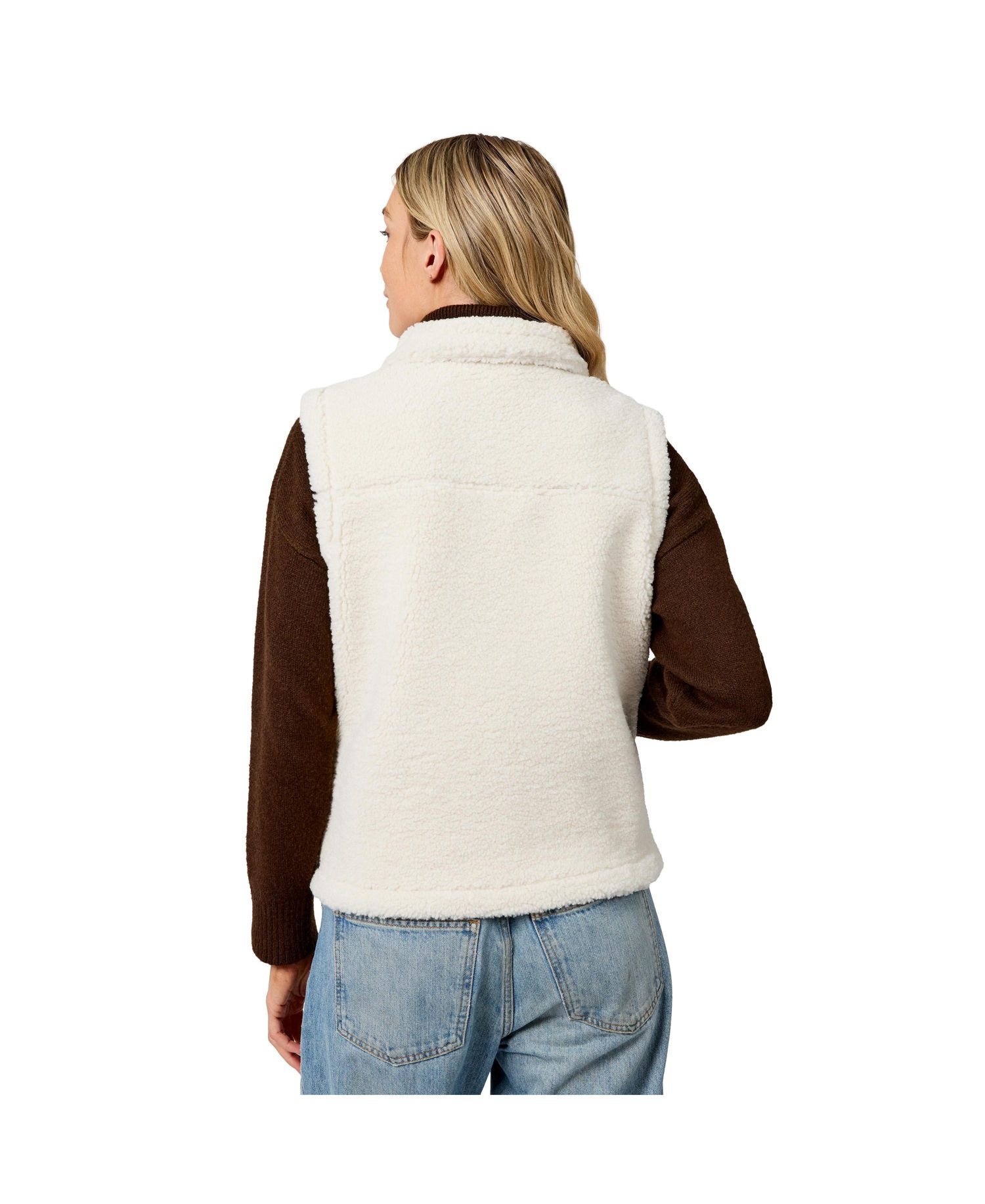 Women's Faux-Suede Shearling Reversible Vest