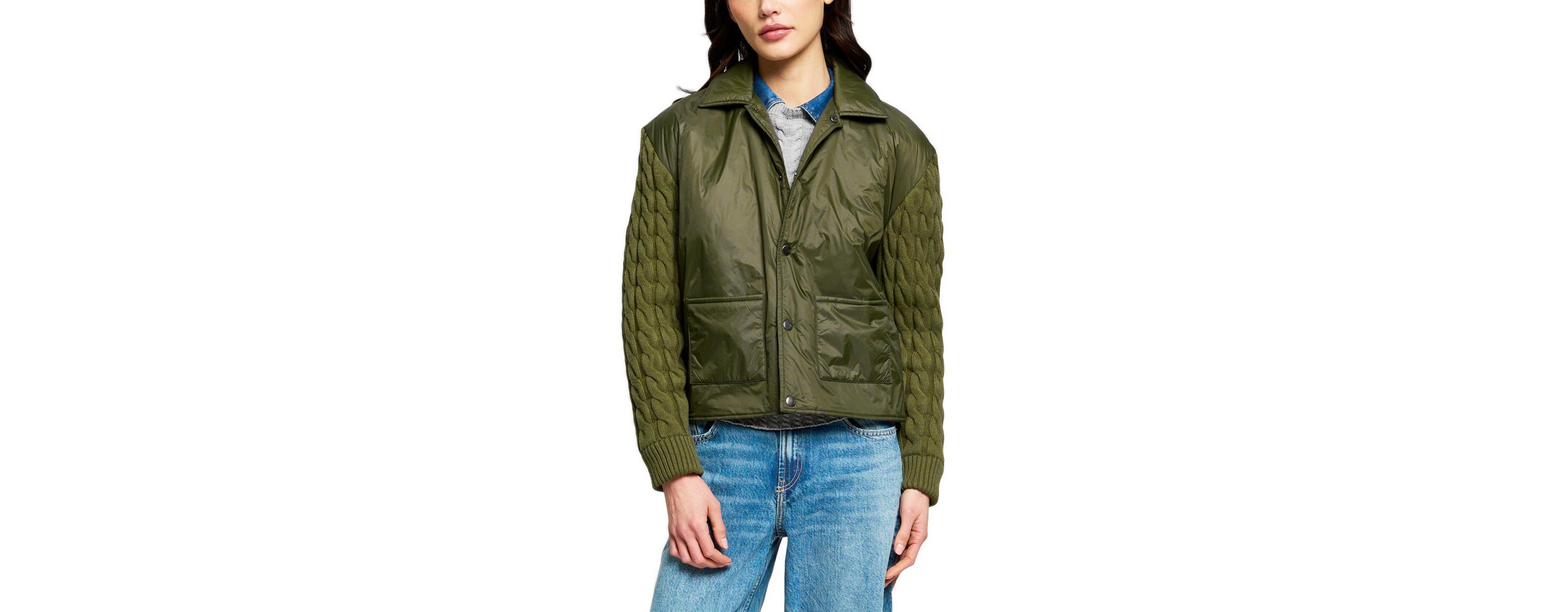 Central Park West Women's Hudson Nylon X Sweater Jacket